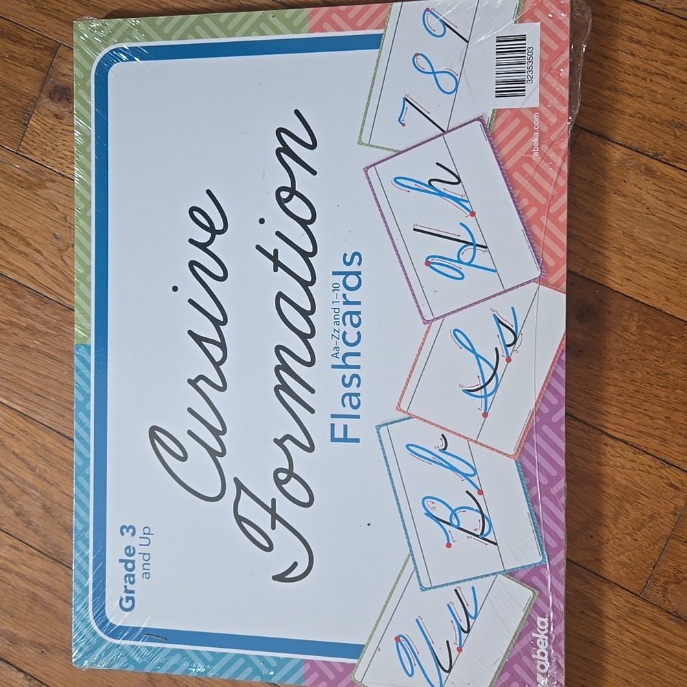NWT Cursive Homeschool Flash CARDS Letter And Number Formation